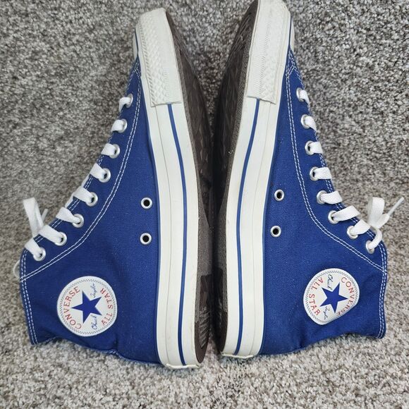 Converse CONS Chuck Taylor All Star High Top Blue Shoes Mens Size 8 Womens 10 - Picture 8 of 13